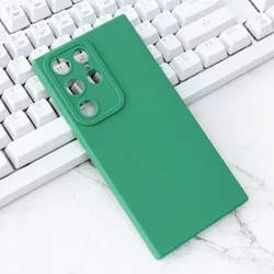 TERACELL Maska za Samsung S911 Galaxy S23 Ultra Silikon Pro Camera zimzelena