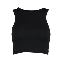 Trendyol Black Seamless/Seamless Lightly Supported/Shaping Knitted Sports Bra