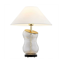 Argon 8036 - Stona lampa VENETO 1xE27/15W/230V bela/mesing/crna