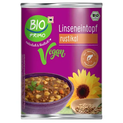 Bio pripravljena lečina enolončnica - vegan