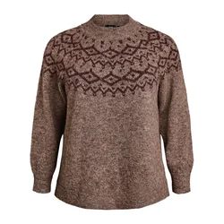 Zizzi Pulover temno rjava