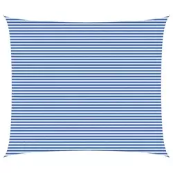 vidaXL Senčna platna Modra in bela 6 x 7 m HDPE