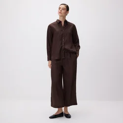Reserved - Lanene pantalone sa vezivanjem
