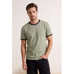 Trendyol Muška majica Tmnss26Ts00009, Zelena