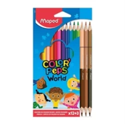 Maped bojice Color Peps 12+3 boje koze