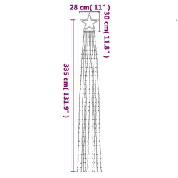 Svjetlo za božićno drvce 320 LED šarene 375 cm