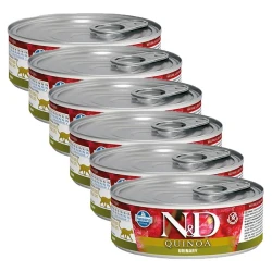 Konzerva Farmina N&D cat Quinoa Urinary 6x80 g, 5+1 GRATIS
