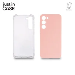 JUST IN CASE 2u1 Extra case MIX paket pink za S23 Plus
