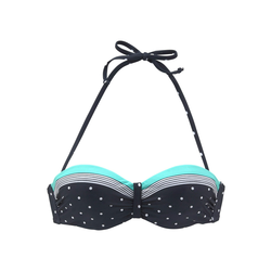 LASCANA Bikini zgornji del Monroe, modra