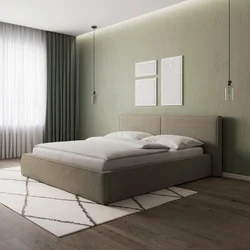 Bessagi Home Oblazinjena Postelja Serena, 180x200, Olivno Zelena