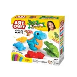 Art Craft testo za modelovanje – set 3D dinosaurusi, 200 g