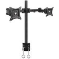 S-Box LCD-352/4 - 2, Stoni nosač za 4 Monitora, Za veličine ekrana 17 do 32 inča, Do 4 x 9 kg težine (36 kg MAX.), Monitor se može okrenuti za 360, lako prebacivanje iz Landscape u Portrait, Dve Opcije za montažu Stega ili kroz uvodnik (rupu) na stolu, Vertikalni nagib +/-45, Okretanje +90 -90, Rotacija +180 do -180, Horizontalno okretanje 360, Širina ruku 376 mm, Visina nosača 803 mm, Osni razmak