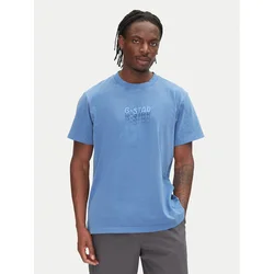 G-Star Raw Majica Multi Logo D26049-C756 Modra Loose Fit