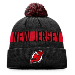 Cof Fanatics Fundamental Beanie Cuff With Pom New Jersey Devils Senior