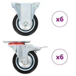 Kotačići 12 kom 75 mm