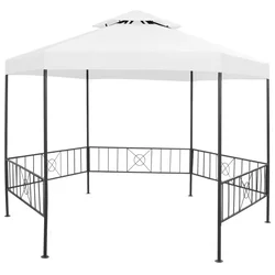 Vrtna sjenica 323 x 275 x 265 cm bijela 180 g/m2