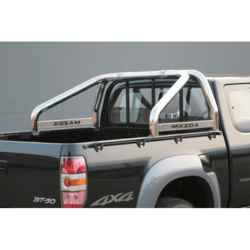 Misutonida Roll Bar O76mm inox srebrni za pickup Mazda BT 50 2007-2012 freestyle cab s TÜV certifikatom