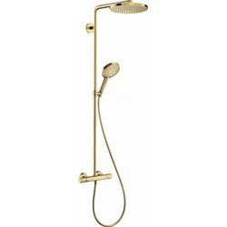 Termostatska baterija sa usponskim tušem bez izliva HG RAINDANCE select S gold