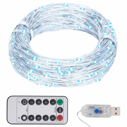 LED mikro rasvjetni lanac 40 m 400 LED hladni bijeli 8 funkcija