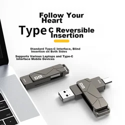 DM Damai USB Flash memorija, 256GB, USB 3.2, Type-C, Crna