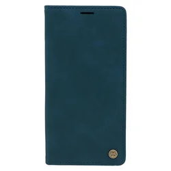 Maska za telefon LEATHER RETRO FLIP za Samsung S22 Ultra, Plava