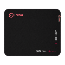 Mousepad Lorgar Main 323 360x300 Black Red (LRG-GMP323)
