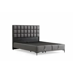 Hanah Home Ram za krevet Abella, 120x121x200 cm, Sivi