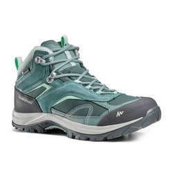 Cipele za planinarenje MH100 vodootporne ženske zelene