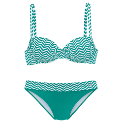 JETTE Bikini  siva / bela