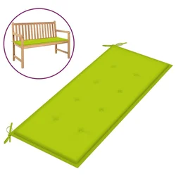 Jastuk za vrtnu klupu jarkozeleni 120x50x4 cm od tkanine Oxford