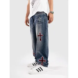 Ninth Hall Ambush Crosses Baked Jeans medium blue