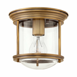 Quintiesse QN-HADRIAN-MINI-F-BR-CLEAR - Spoljna plafonska svetiljka HADRIAN 1xE27/60W/230V IP44