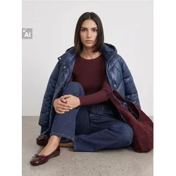 Sinsay - Oversized prošivena jakna - plava