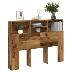 shumee vidaXL Vzglavna omarica starinski les 140x19x103,5 cm