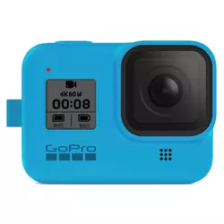 GOPRO Silikonska zaštita kućišta i vezica (Plava), Sleeve + Lanyard, AJSST-003,  Kućište, Plava