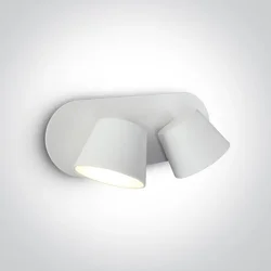 ZIDNA SVJETILJKA LED/2X6W/3000K/2X500lm/BIJELA