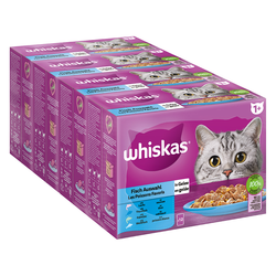 Whiskas 1+ svježe vrećice 96 x 100 g - 1+Izbor ribe u želeu (96 x 85 g)