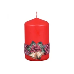 eoshop Sveča BELL VKLOPLJENO ŠERPA VALJ Božič d6x10cm