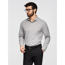 Ombre Mens REGULAR FIT shirt with pocket - gray