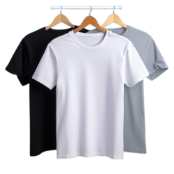 GLT Unisex majice kratkih rukava, 3 komada, Bela, crna i siva