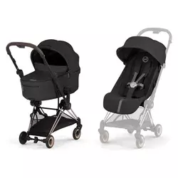 Cybex duo sistem Coya, Sepia Black (rosegold ram)
