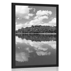 Plakat poletna narava v črnobeli varianti - 60x90 no frame