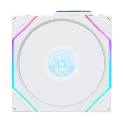 Lian Li Uni Fan TL LCD RGB ventilator, 14 cm, bela