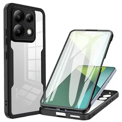Techsuit – ColorVerse 360 Series obostrana zaštitna maska za Xiaomi Redmi Note 13 Pro 5G / Poco X6 – crna