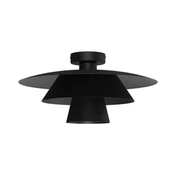 Plafonsko svetlo PLATO 1xE27/15W/230V prečnik 32 cm crno