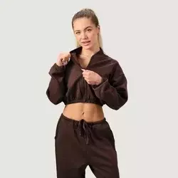GymBeam Women‘s NEO Zip-Up Sweatshirt Mocha