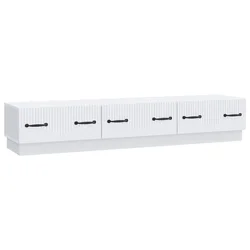 TV ormar s ladicama Bijela 147 x 34,5 x 27 cm Konstruirano drvo