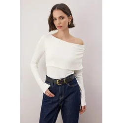 Trendyol ženska bluza Twoaw25Bz00262, ecru