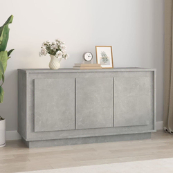 Komoda siva boja betona 102 x 35 x 55 cm od konstruiranog drva