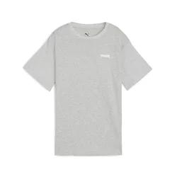 PUMA Essentials Logo Tee Kids, Shop, Light Gray Heather, 4-5Y
